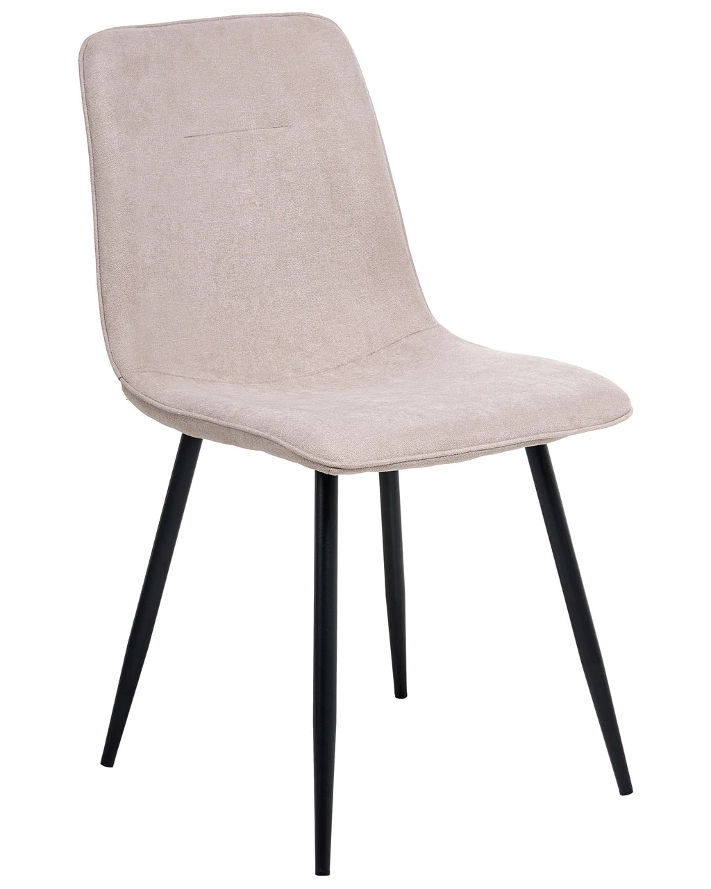 Set of 4 Dining Chairs TUSCOLA Fabric Beige