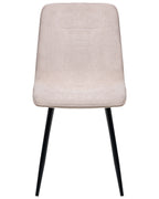 Set of 4 Dining Chairs TUSCOLA Fabric Beige