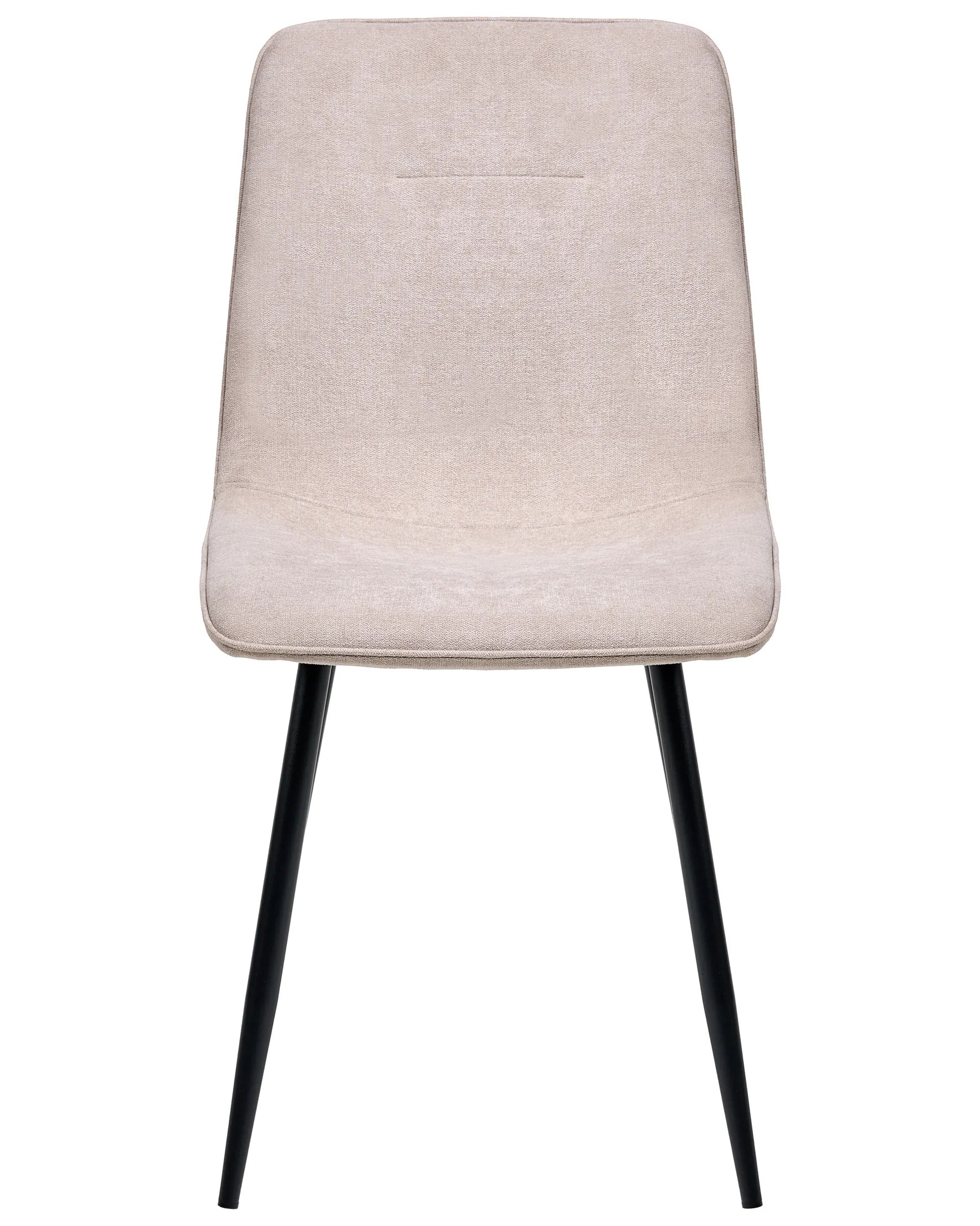 Set of 4 Dining Chairs TUSCOLA Fabric Beige
