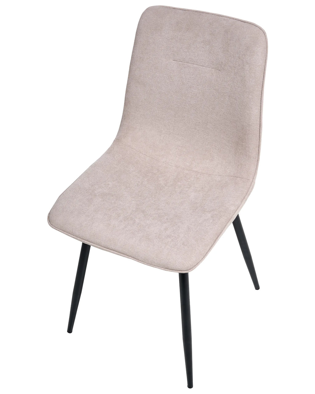 Set of 4 Dining Chairs TUSCOLA Fabric Beige