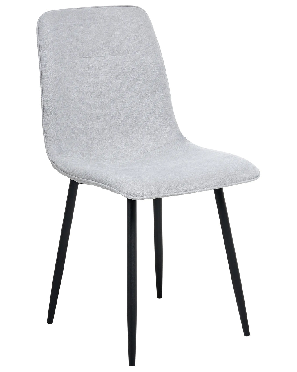 Set of 4 Dining Chairs TUSCOLA Fabric Light Grey