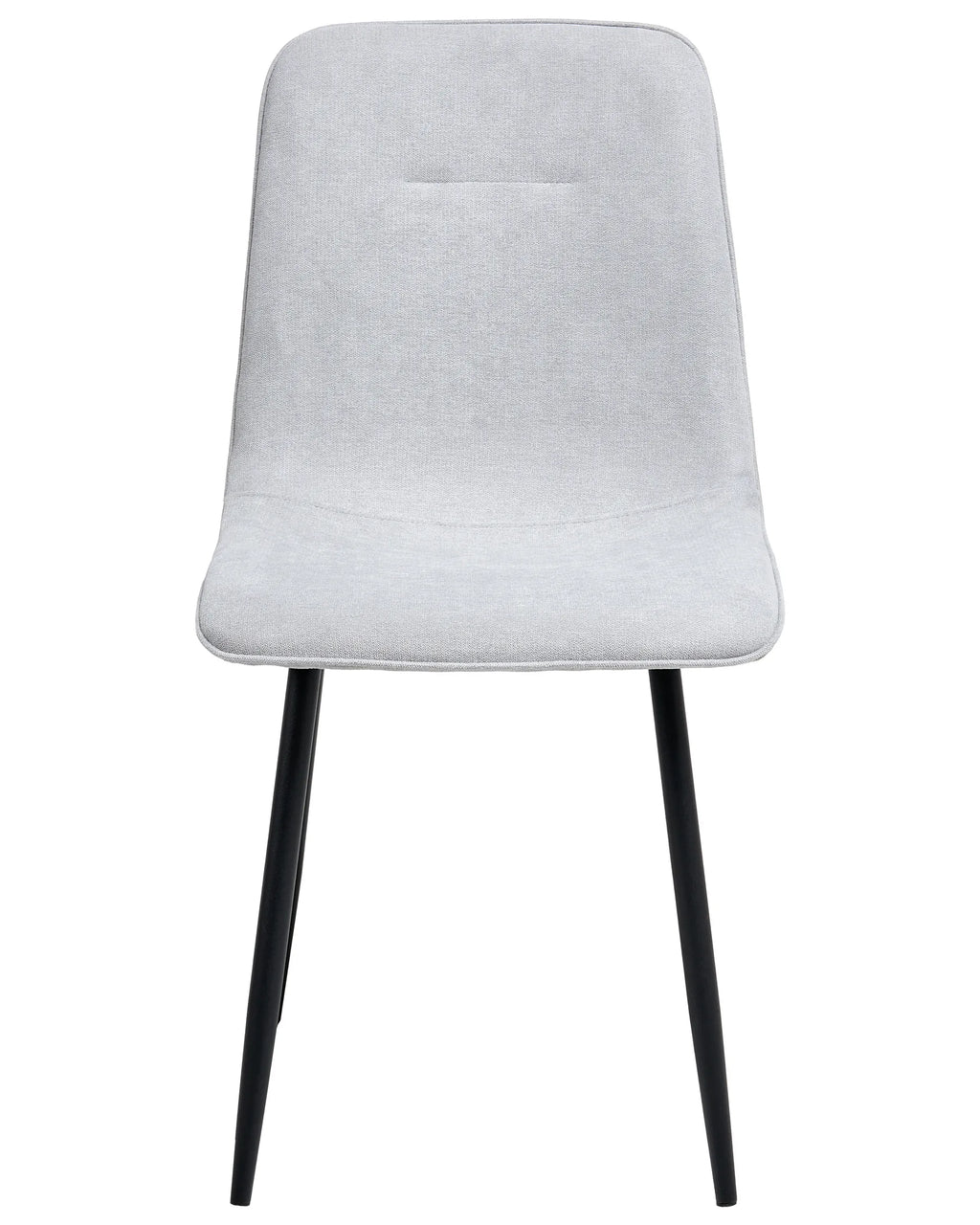 Set of 4 Dining Chairs TUSCOLA Fabric Light Grey