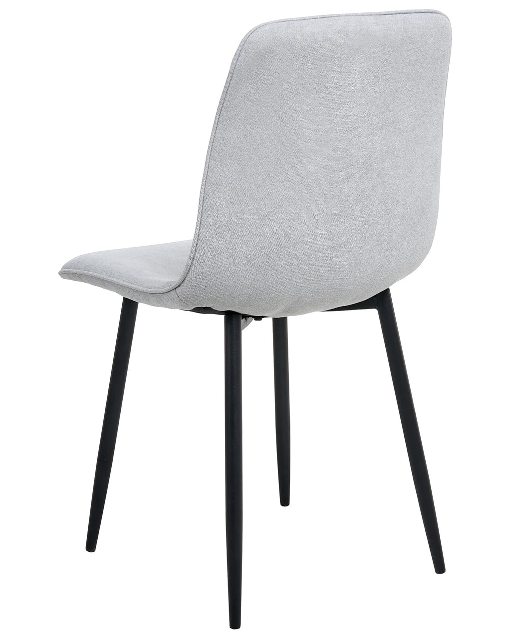 Set of 4 Dining Chairs TUSCOLA Fabric Light Grey