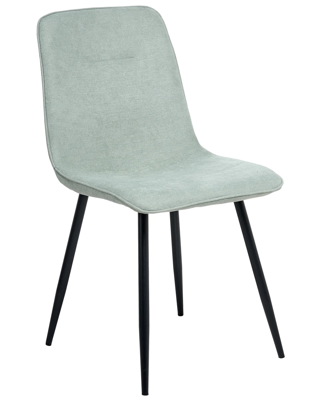 Set of 4 Dining Chairs TUSCOLA Fabric Light Green