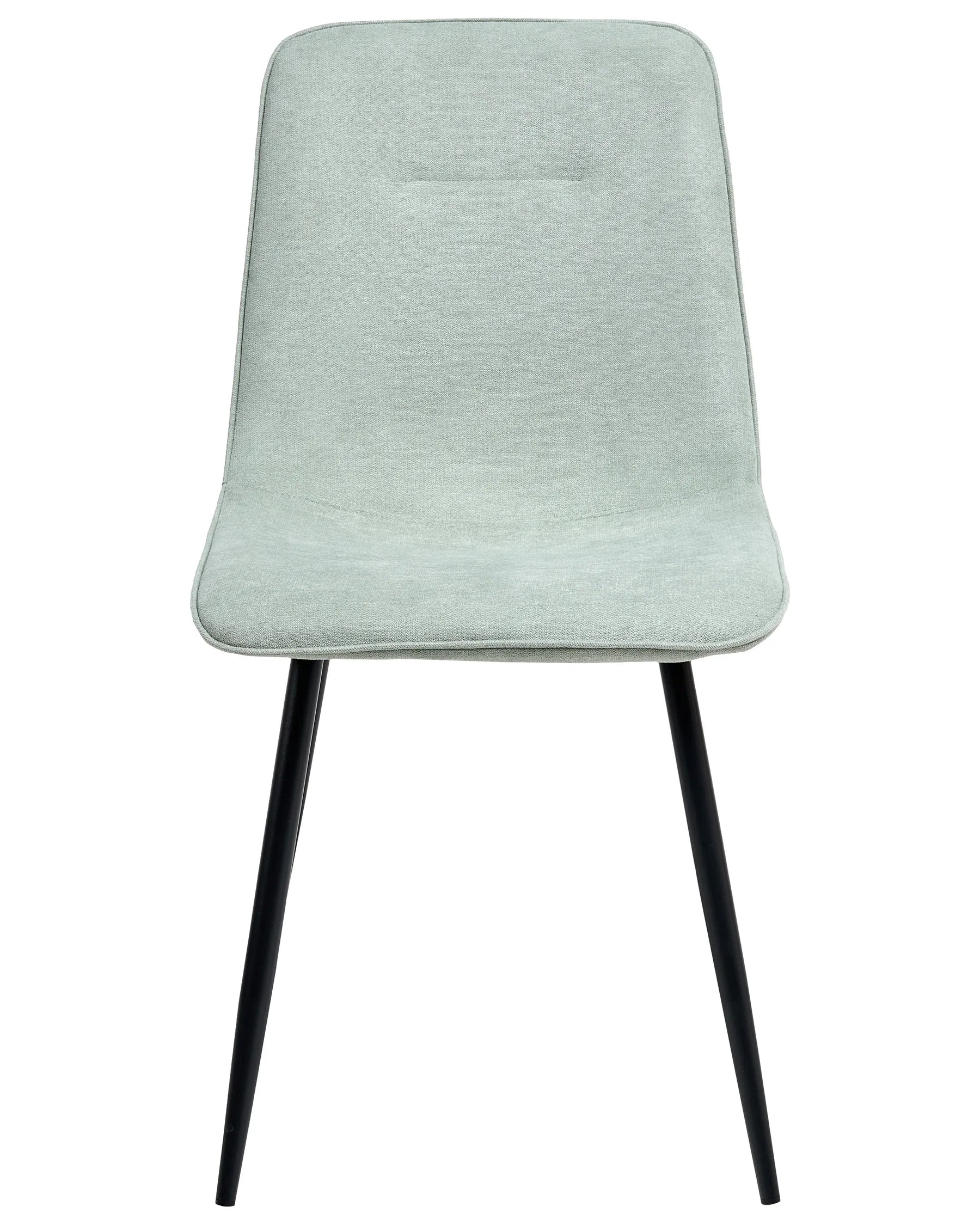 Set of 4 Dining Chairs TUSCOLA Fabric Light Green