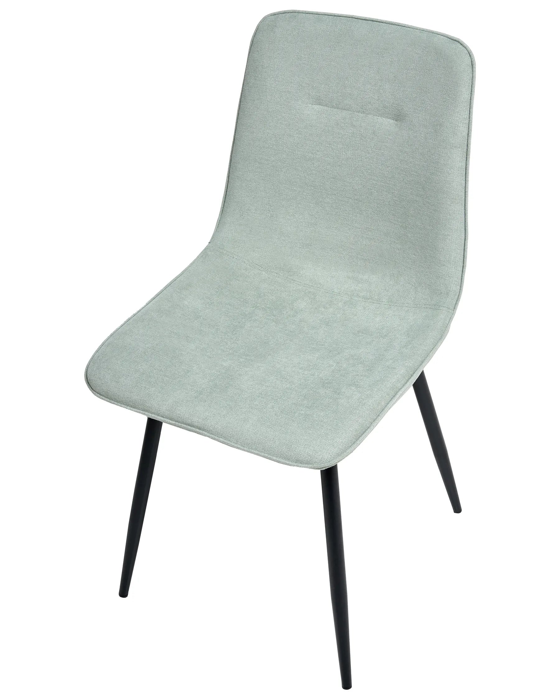 Set of 4 Dining Chairs TUSCOLA Fabric Light Green