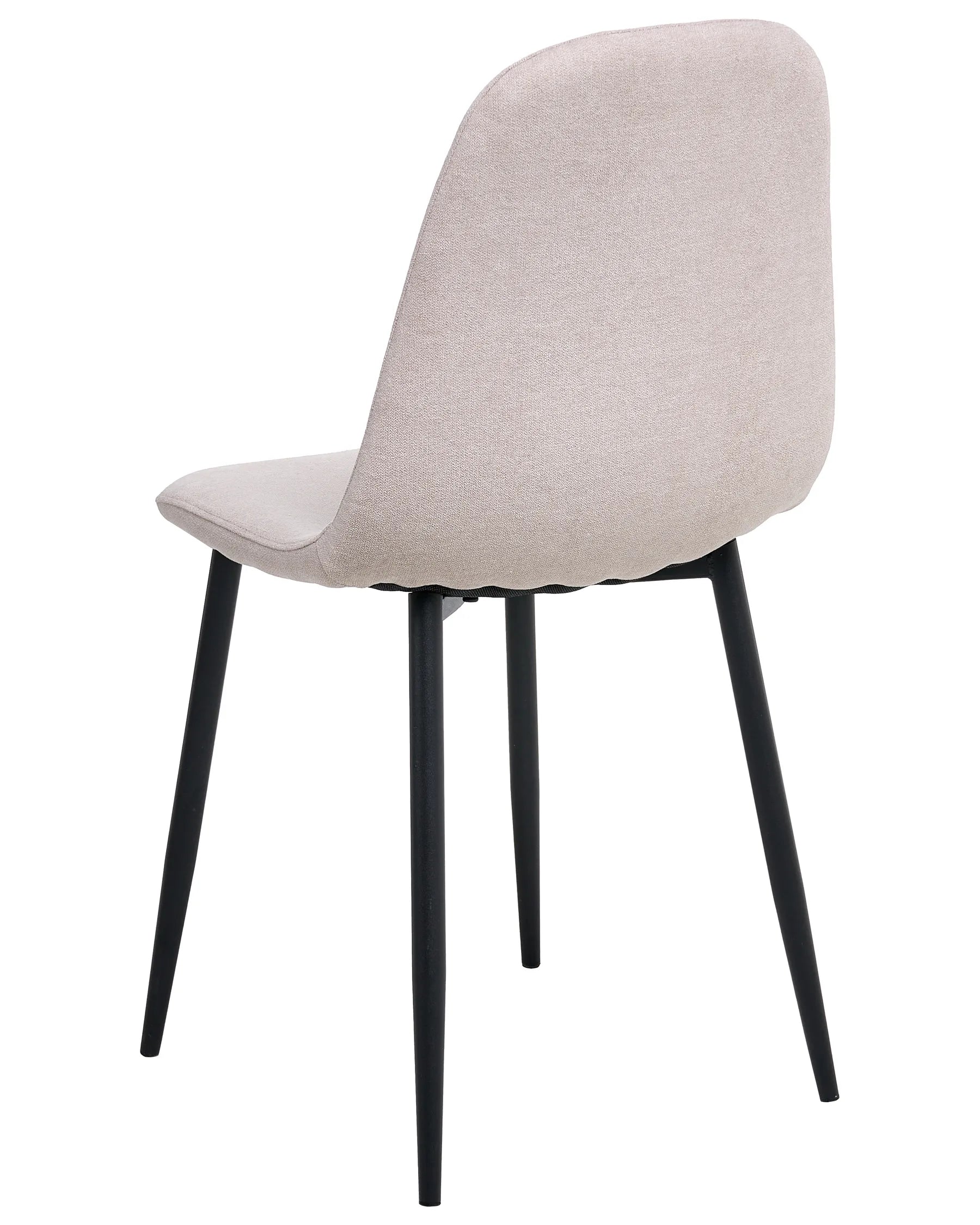 Set of 4 Dining Chairs CRANDALL Fabric Beige