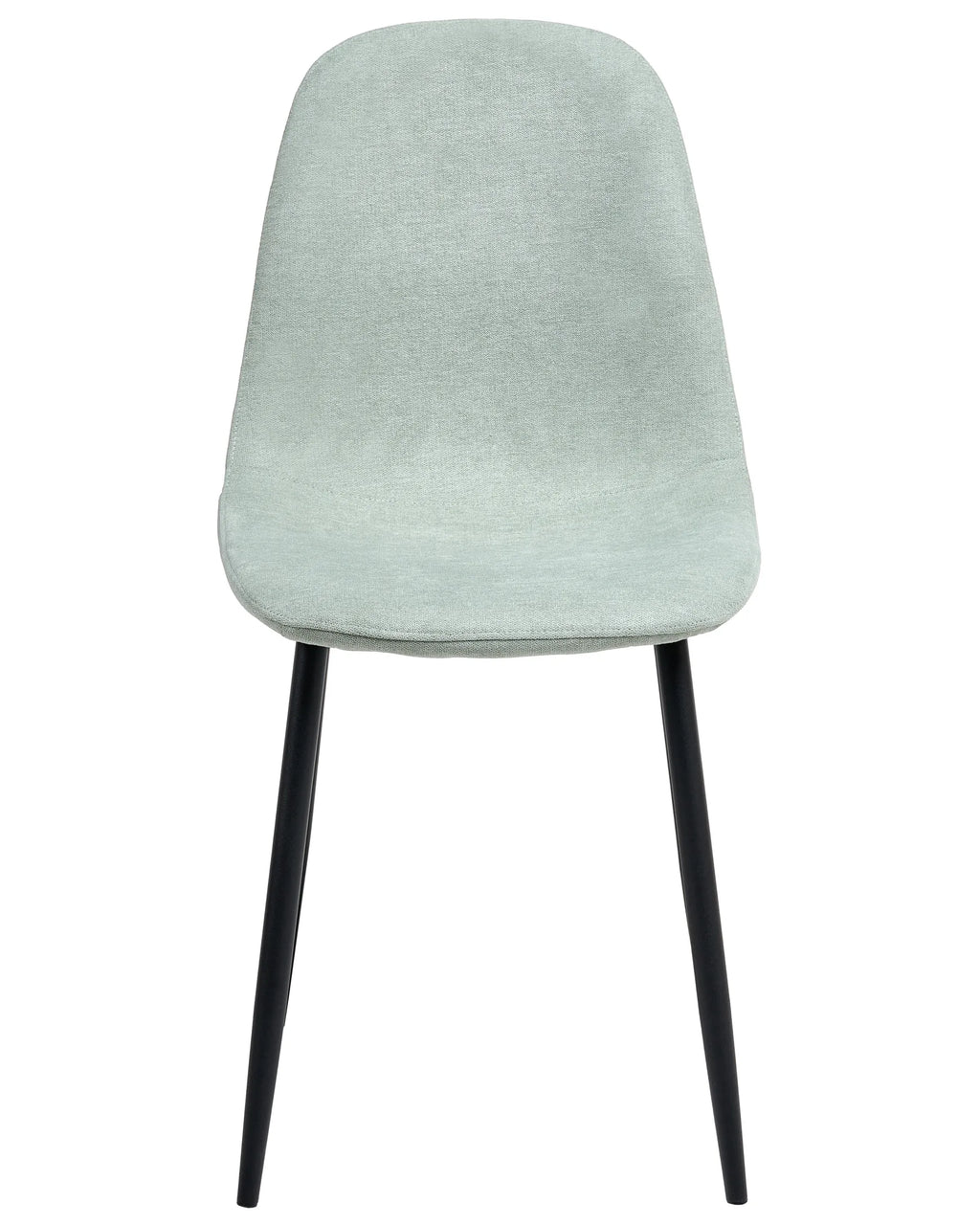 Set of 4 Dining Chairs CRANDALL Fabric Light Green
