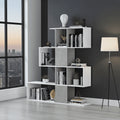 Zaga Arctic White and Concrete Grey Bookcase