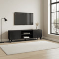 Atlantis Matte Black Large TV Cabinet