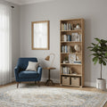 Thomas Artisan Oak Effect Slim 211.5cm Tall Bookcase