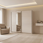 Weyma 220cm Cashmere Sliding Door Wardrobe