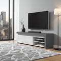 Athens Grey And White Gloss TV Unit
