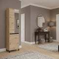 Rosmara Artisan Oak Effect Slim Narrow Shallow Depth Hallway Wardrobe