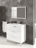 Valdo Bathroom Vanity Sink With Undersink Cupboard White Gloss