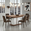 Merlot White Gloss And Warm Oak Extending Dining Table