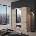Navara Oak Effect Sliding Door Wardrobe