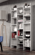 Cadiz White Gloss Triple Bookcase