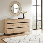 Zavaro Oak Effect Wide Chest Of Drawers