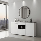 Royce White 3 Door Sideboard