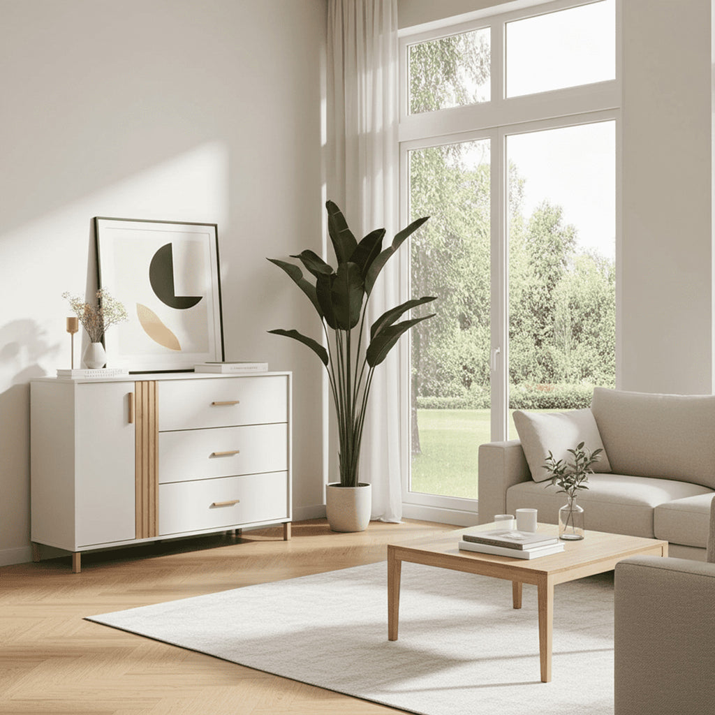 Granada Cashmere And Artisan Oak Effect Chest Of Drawers