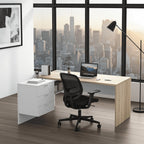 Siena Oak And White Desk