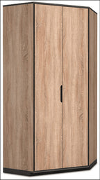 Vant Oak Effect 2 Door Corner Wardrobe