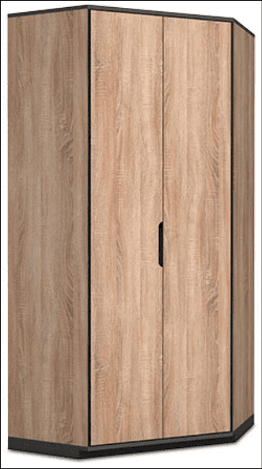 Vant Oak Effect 2 Door Corner Wardrobe