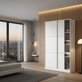 Madrid Sliding Door Wardrobe 120cm Gloss White