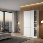 Madrid Sliding Door Wardrobe 120cm Gloss White