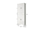 Valdo Tall Bathroom Cupboard White Gloss