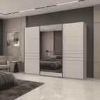 Weyma 270cm Cashmere Sliding Door Wardrobe