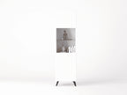 Atlantis Matte White Tall Display Cabinet