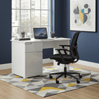 Santino White Gloss Computer Desk