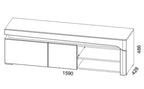 Athens Grey And White Gloss TV Unit