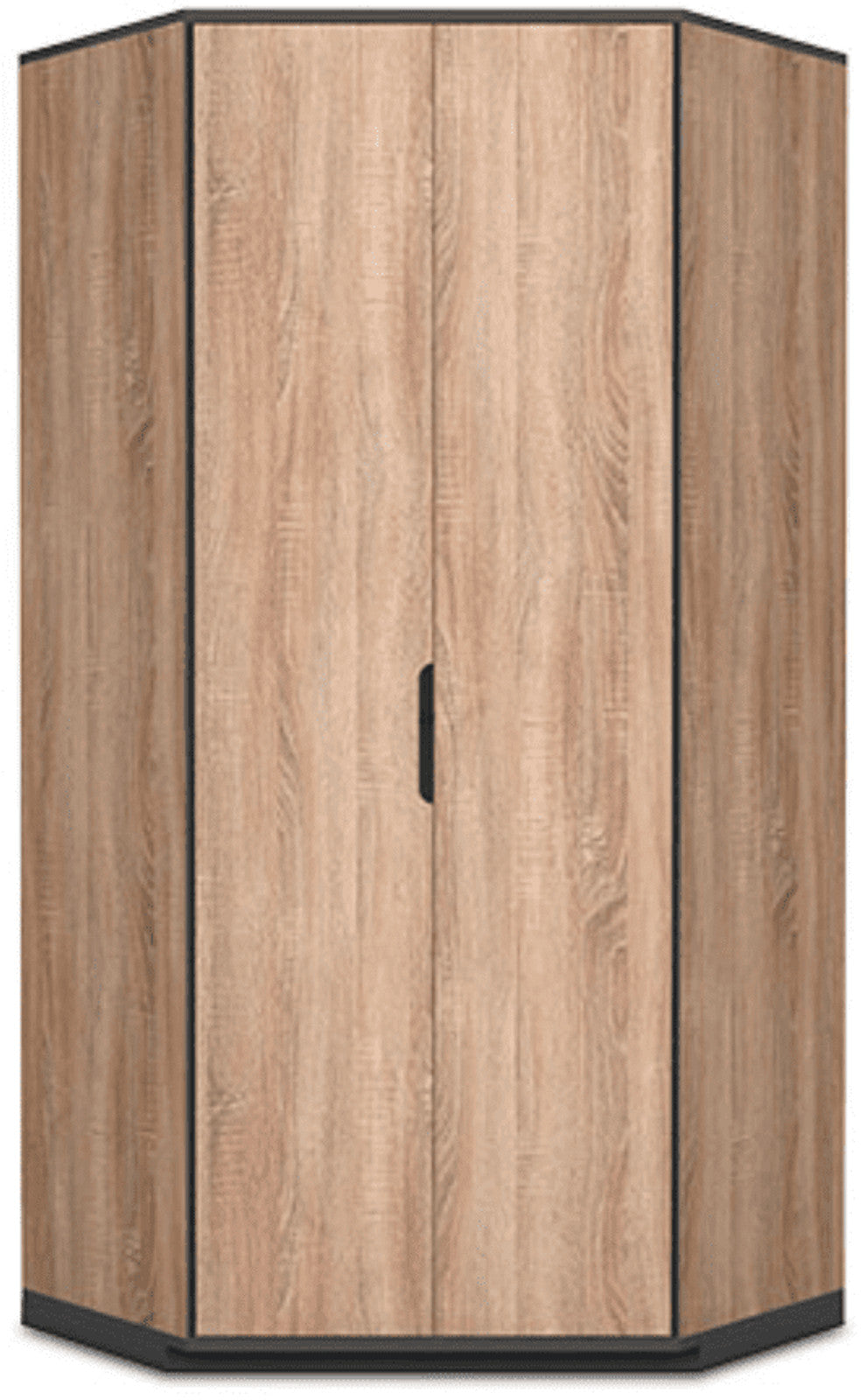 Vant Oak Effect 2 Door Corner Wardrobe