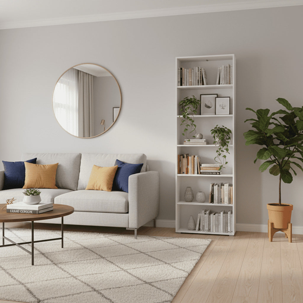 Thomas White Slim 211.5cm Tall Bookcase