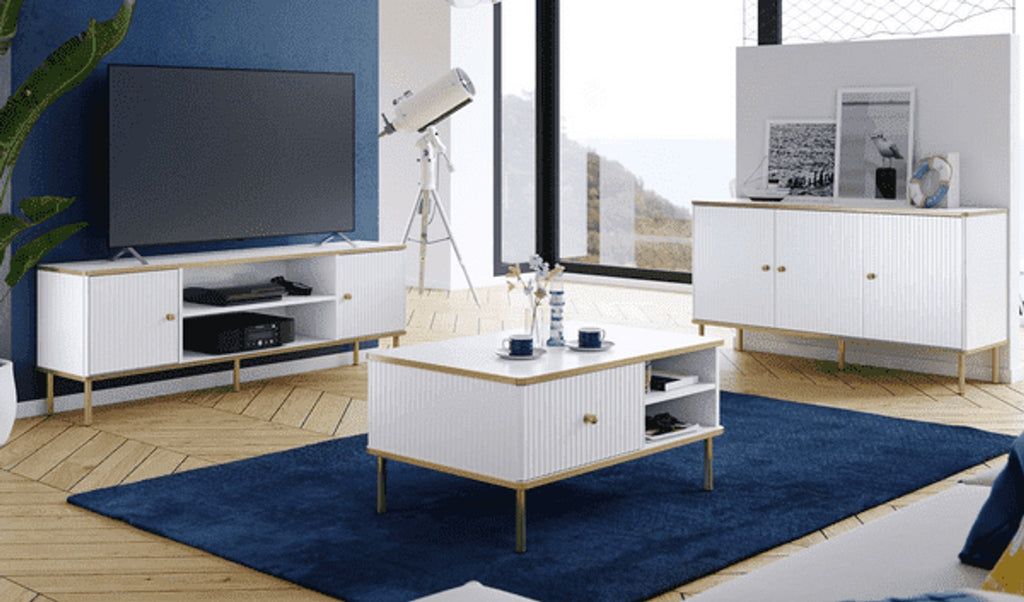 Maison White And Gold Coffee Table