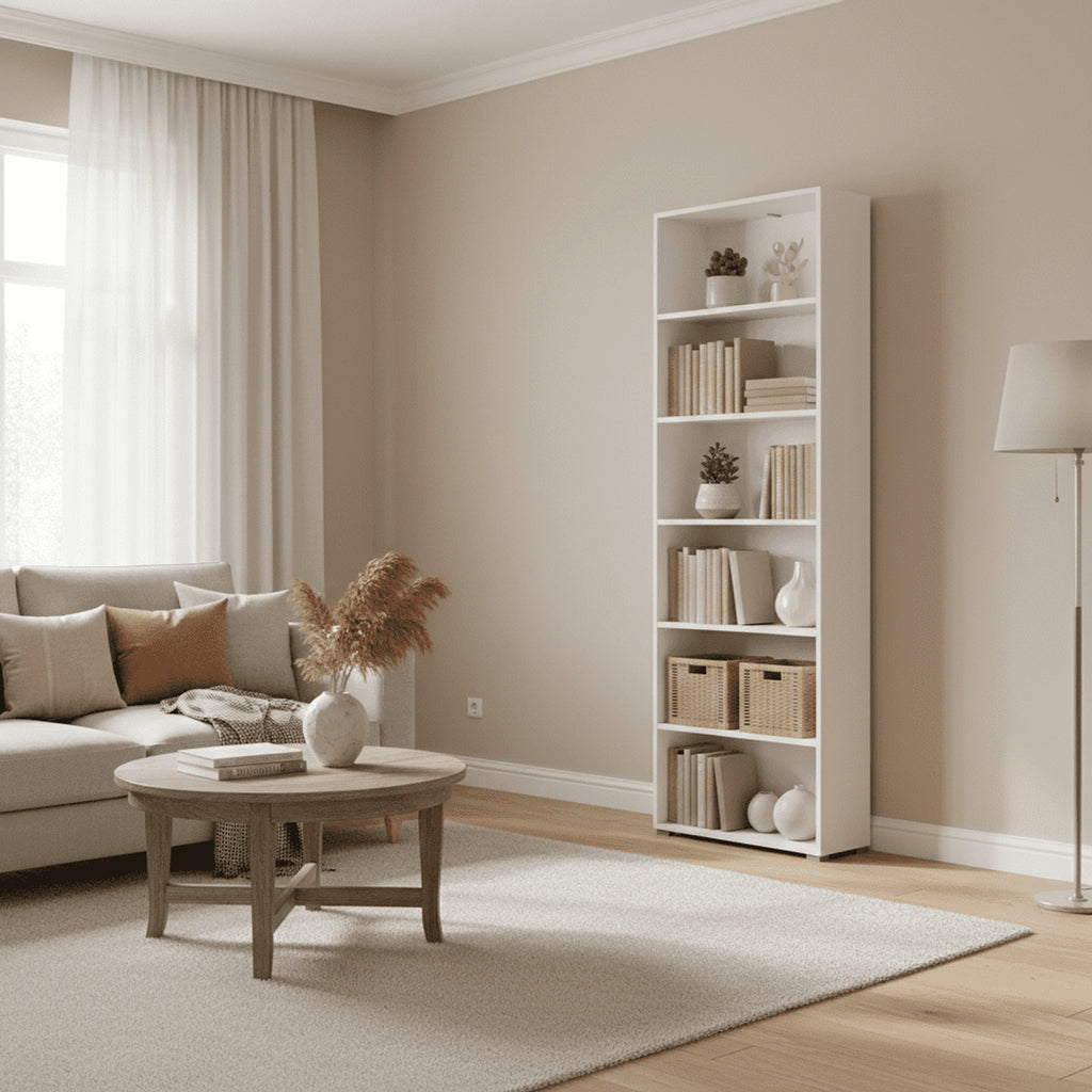 Thomas White Slim 211.5cm Tall Bookcase