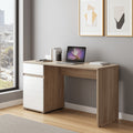 Elano Oak and White Gloss Desk
