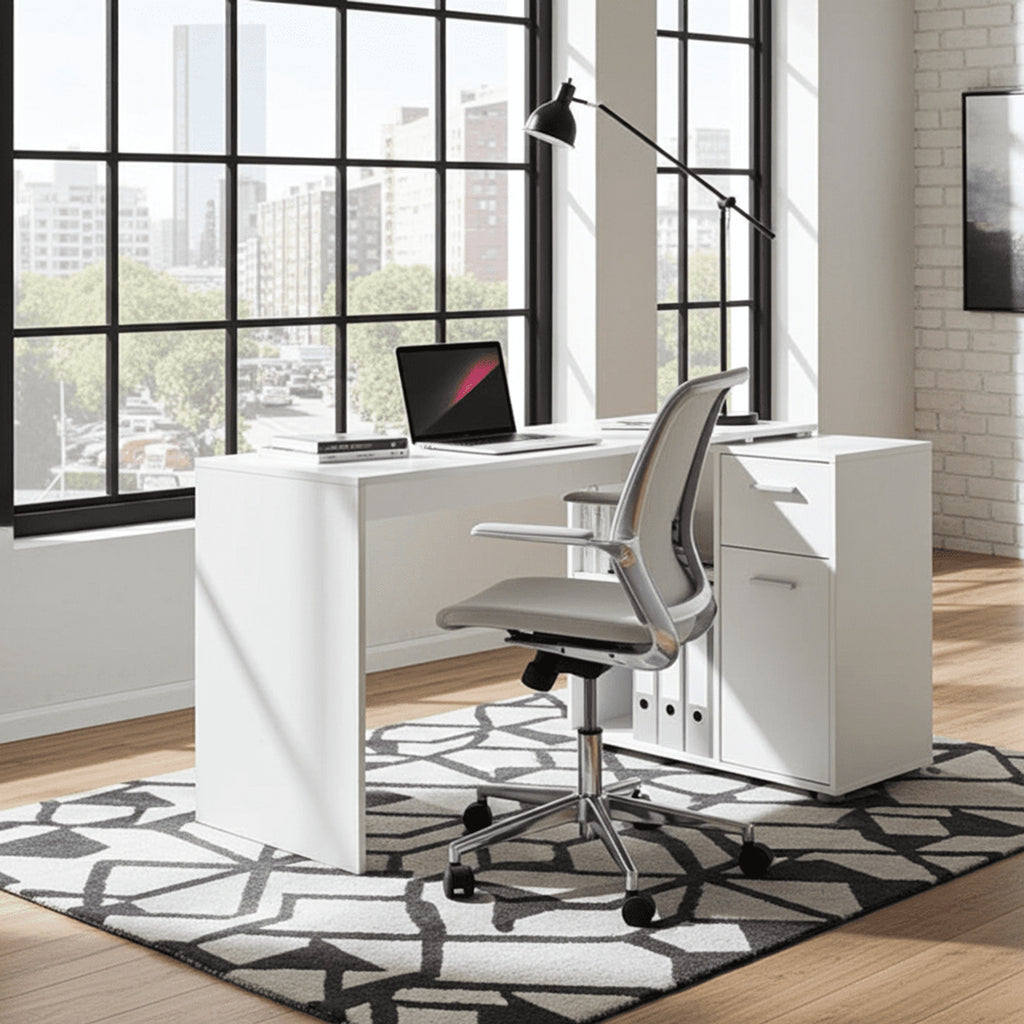 Carin Corner Flexi Desk White