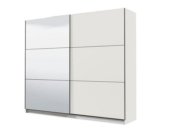 Valentina White 220cm Sliding Wardrobe with Mirror