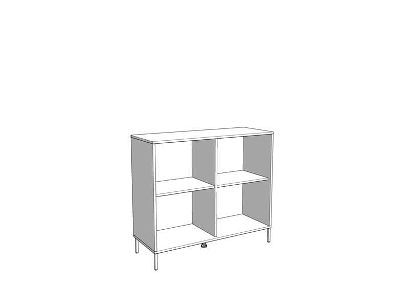 Vilamoura Artisan Oak Effect And Black Small Sideboard — side product view