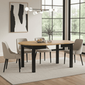 Black And Oak Effect Finish