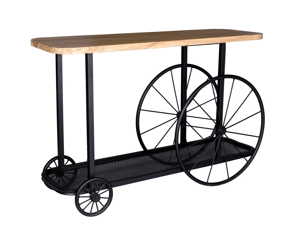 Craft Wheel Console Table — main product view