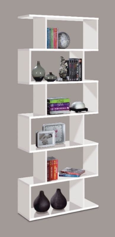Zing White Gloss Bookcase