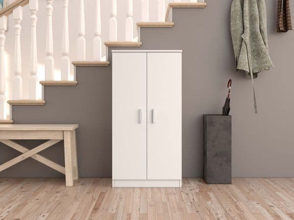 Zuldy White Shoe Cupboard — main product view